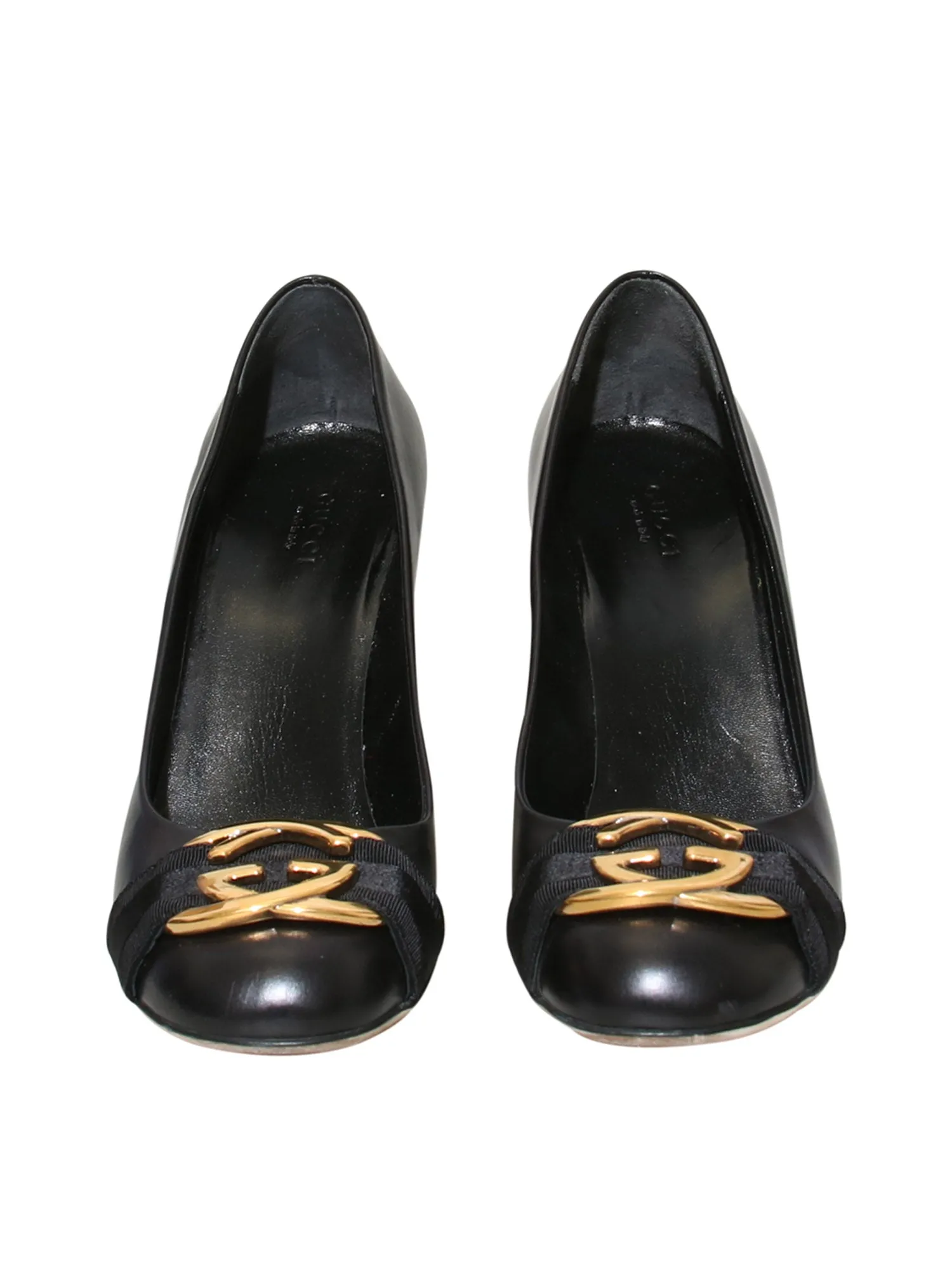 Logo Leather Pumps