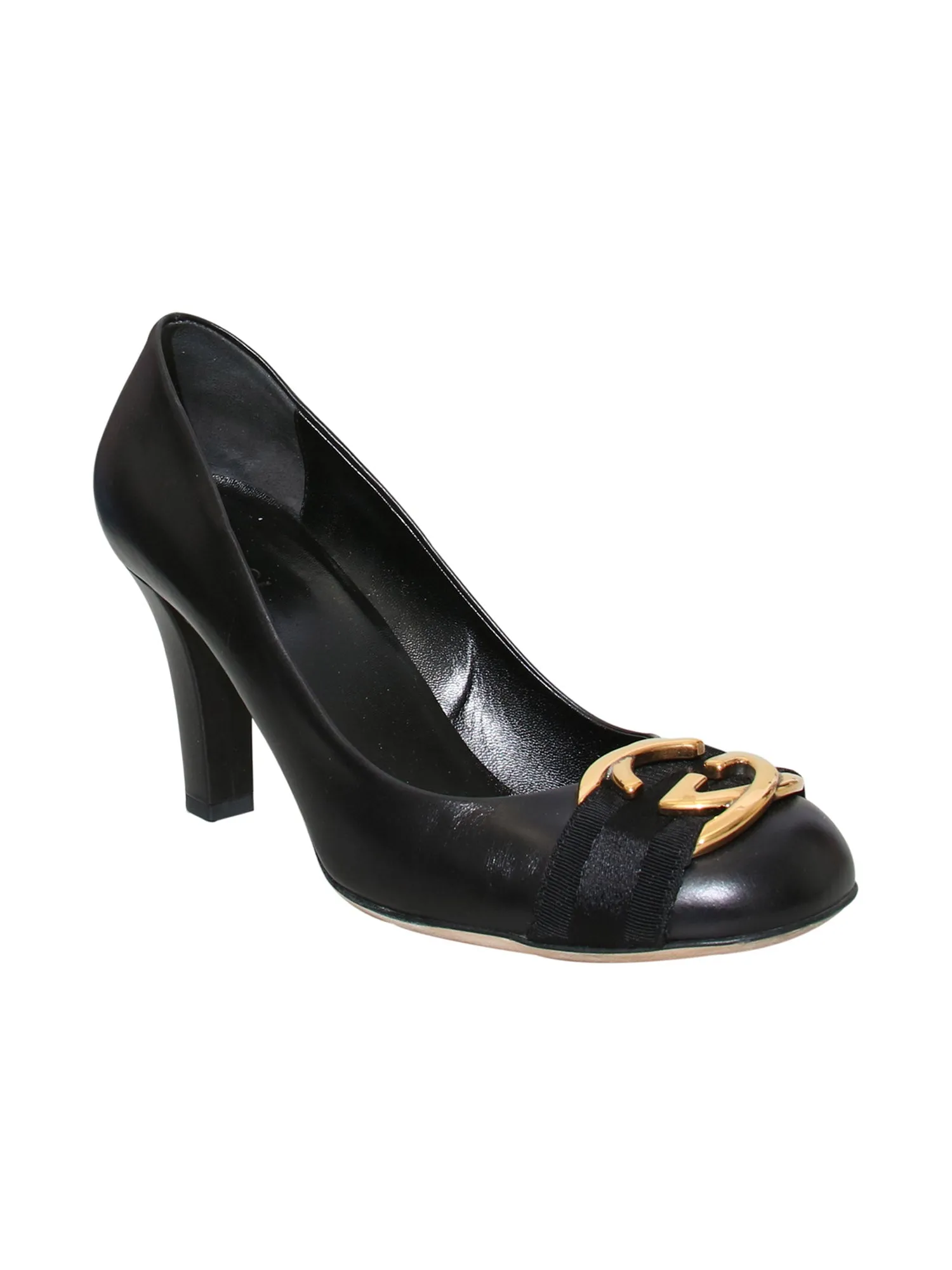 Logo Leather Pumps