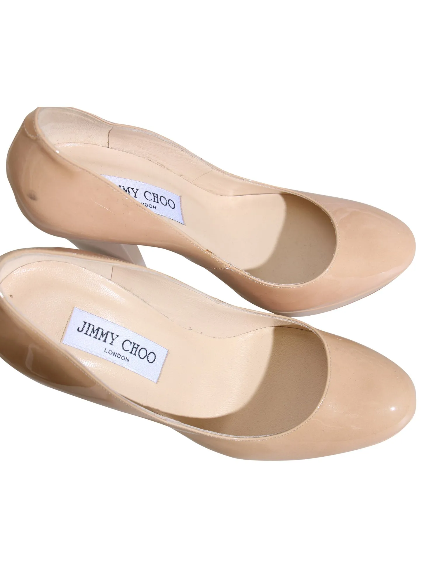 Platform Leather Pumps