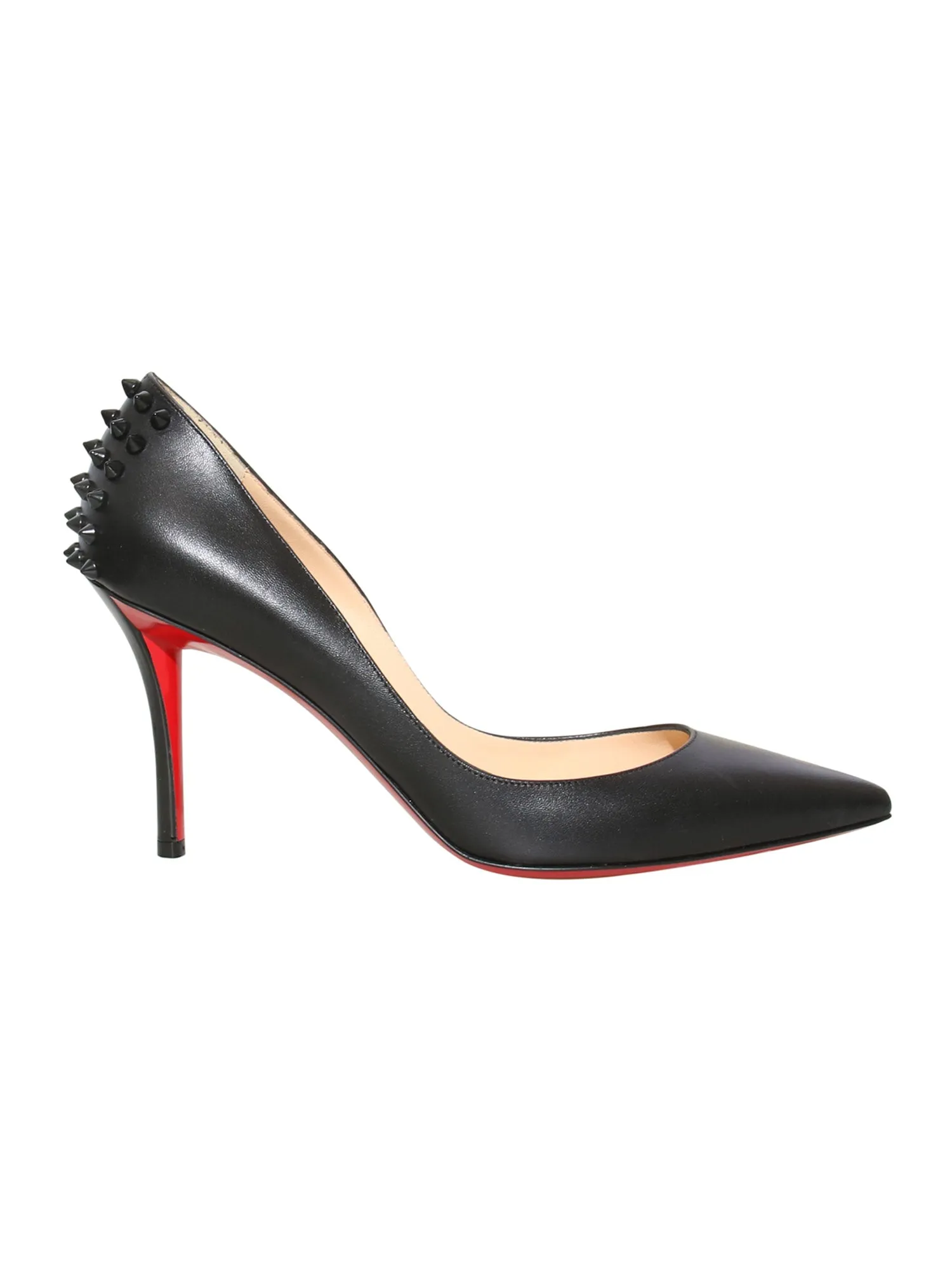 Studded Pointed Leather Pumps